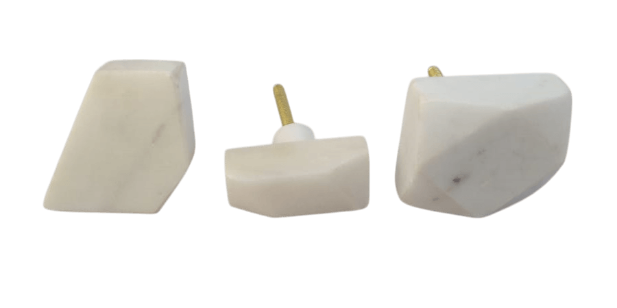 IRON & MARBLE KNOB (POLISH) 3 DESIGN